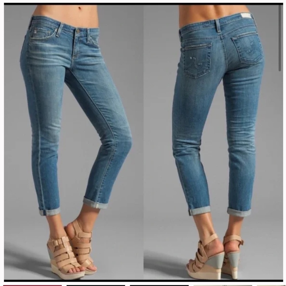 Adriano Goldschmied Vintage 2000s Stilt Low Rise Roll-Up Jeans - Size 27